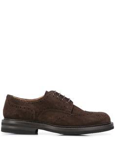 Green George perforated leather brogues
