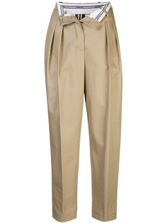 Alexander Wang flipped waistband carrot trousers