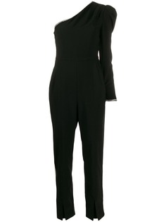 Self-Portrait embellished one shoulder jumpsuit
