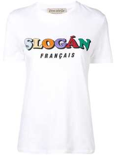 Être Cécile футболка Slogan Francais
