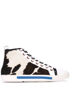 Carven textured hi-top sneakers