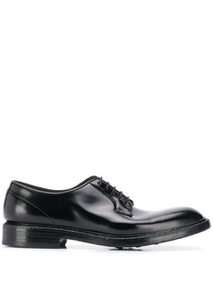 Green George low heel derby shoes