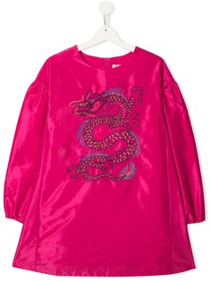 Kenzo Kids embroidered logo dress