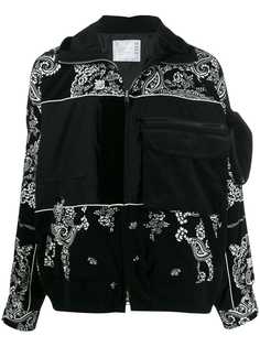 Sacai paisley print jacket