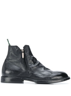 Green George zip ankle boots