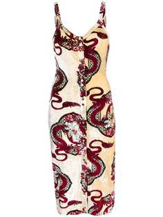 Paco Rabanne textured midi dress