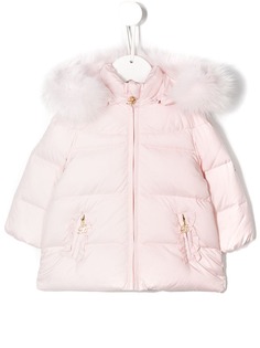 Miss Blumarine hooded padded jacket