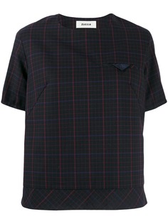 Zucca checked boxy T-shirt