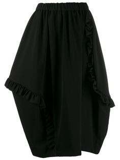 Comme Des Garçons Comme Des Garçons ruffle trim skirt