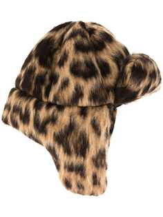 R13 шапка с леопардовым узором