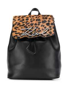 Karl Lagerfeld рюкзак с леопардовым принтом