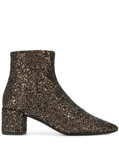 Saint Laurent ботильоны с блестками