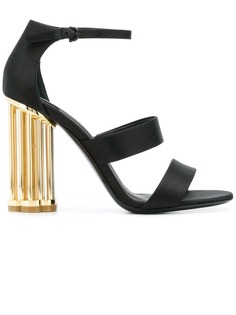 Salvatore Ferragamo босоножки с фигурным каблуком