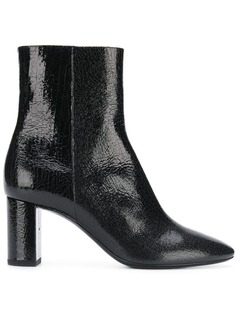 Saint Laurent ботильоны на наборном каблуке