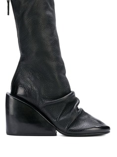 Marsèll draped wedge ankle boots