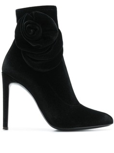 Giuseppe Zanotti ботильоны на шпильке с декором в виде розы