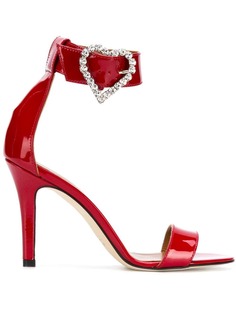 Paris Texas heart buckle sandals