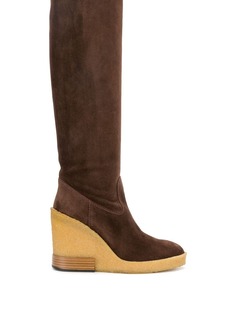 Tods knee length wedge boots Tod`S