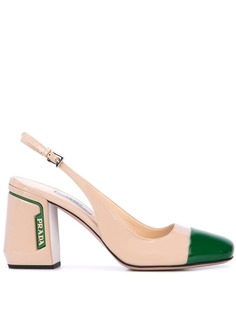 Prada туфли-лодочки с ремешком на пятке
