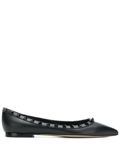 Valentino балетки с отделкой Rockstud