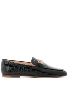 Tods мокасины с эффектом крокодиловой кожи Tod`S