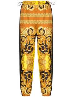 Versace спортивные брюки с принтом Baroque