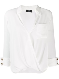 Elisabetta Franchi блузка с драпировкой