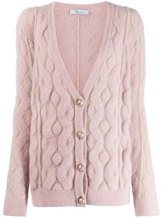 Blumarine фактурный кардиган с узором