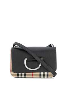 Burberry сумка в клетку с D-образной пряжкой