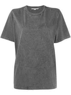 Stella McCartney футболка с тисненым логотипом