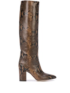 Paris Texas snake print boots