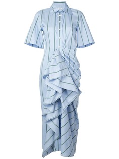 Rosie Assoulin платье-рубашка со сборками