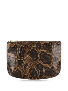 A.P.C. snakeskin effect clutch bag