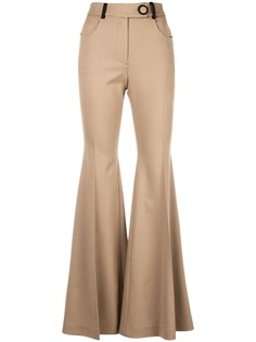 Sara Battaglia расклешенные брюки с завышенной талией