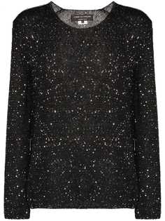 Comme Des Garçons Homme Plus sequin embroidered jumper