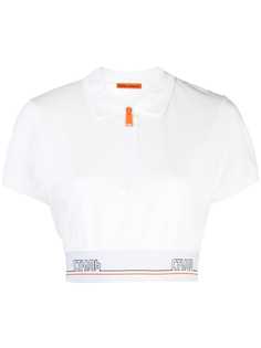 Heron Preston укороченная рубашка-поло