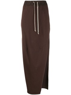 Rick Owens DRKSHDW drawstring waist jersey skirt