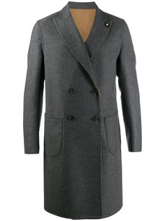Lardini reversible double-breasted coat