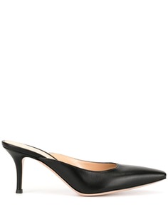 Gianvito Rossi square toe mules