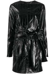 MSGM crocodile effect short dress