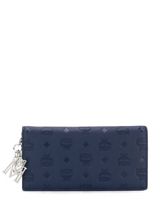 MCM embossed logo wallet
