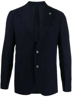 Lardini woven fitted blazer
