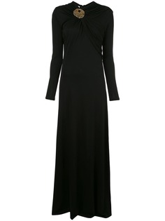 Co brooch neck dress