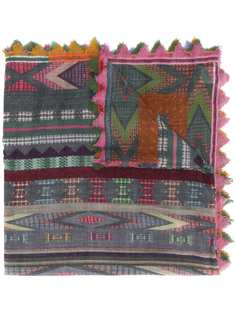 Faliero Sarti geometric intarsia scarf