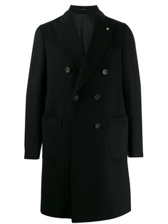 Lardini double-breasted fitted coat