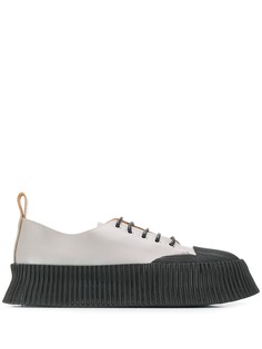 Jil Sander ribbed rubber-detailed sneakers