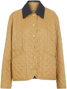Burberry стеганая в ромбы куртка
