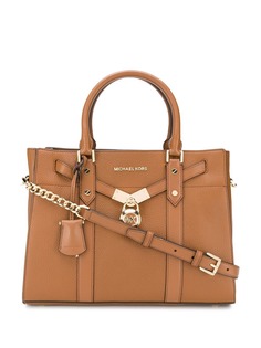 Michael Michael Kors leather padlock tote