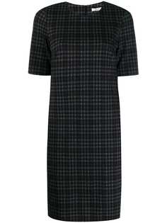 Peserico checked fitted dress