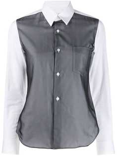 Comme Des Garçons contrast panel shirt